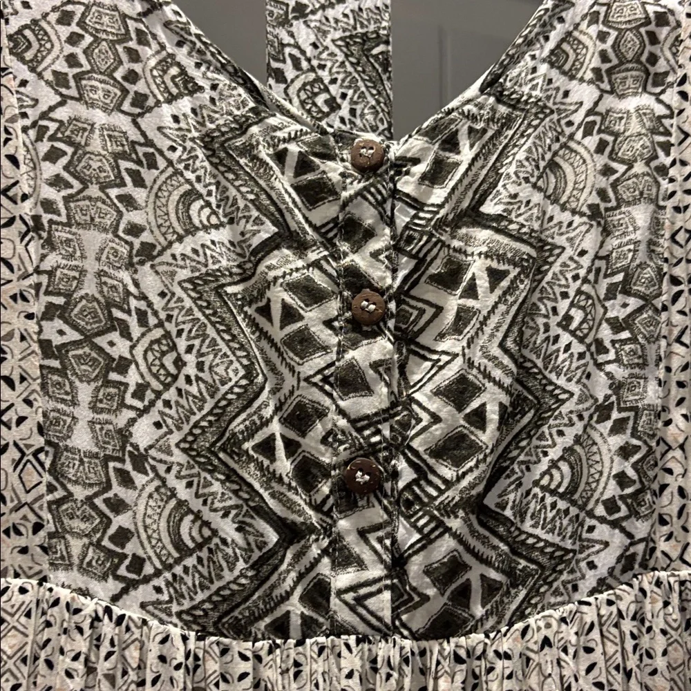 Free People Lindsay Rose Babydoll Tunic Dress Bohemian Size Large - Picture 4 of 8